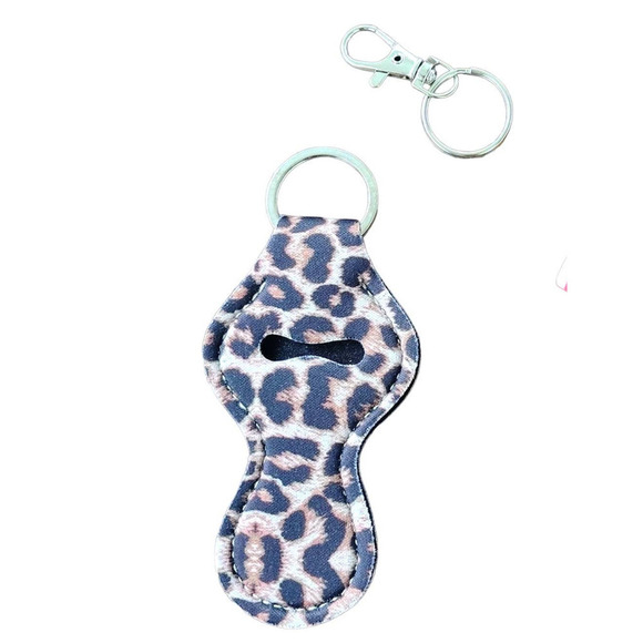 5/$25 Animal Print Lipstick Holder Keychain Leopard HOLIDAY SALE Stocking Stuff - Picture 1 of 4